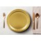 24 Count Metallic Gold Round Paper Plates 7 Inch Disposable Dessert Plates for Any Event